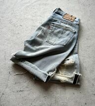 80s USA製 LEVI’S 501 RED-LINE CUT-OFF DENIM OLD VINTAGE アメリカ製 リーバイス 赤耳 カットオフデニム オールド ビンテージ_画像1