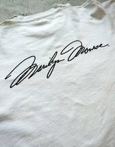 90s Marilyn Monroe SILK SCREEN BIG PRINT TEE VINTAGE マリリンモンロー 大判 シルクスクリーン プリントTシャツ オールド ビンテージ_画像9