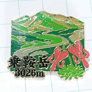 送料無料)乗鞍岳 ご当地 観光地 登山 山登り 旅行 記念 山バッジ ピンバッジ PINS ピンズ A17992