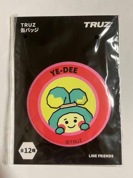 TRUZ 缶バッジ　YE-DEE イェダム　treasure LINE FRIENDS