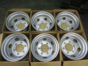 4トン車用　スチールホイール　TOPY　17.5×6.00　135‐9　6穴　両面再塗装　6本セット　フォワード　レンジャー　ファイター等　在庫あり