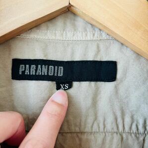 H3728cf paranoid パラノイド XSサイズ 七分袖シャツ メンズ おでかけ 春 夏 秋 日本製の画像5