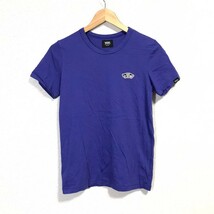 H3780dL 日本製 VANS バンズ サイズS 半袖Tシャツ Tee ブルー レディース ストリート カジュアル スケーター ロゴTシャツ ヴァンズ_画像1