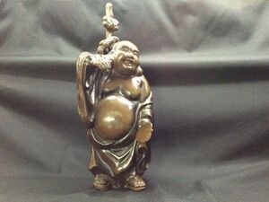 七福神 布袋尊 銅像 縁起物 置物 縦25cm 横21cm 高さ50cm 風水 飾り物 金属工芸 美術品 オブジェ 無病息災 商売繁盛 立像 管39795703