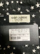 【美品】 SAINT LAURENT PARIS サンローランパリ スター柄 シアー ウエスタン シャツ S 483063 デニム ブーツ_画像5