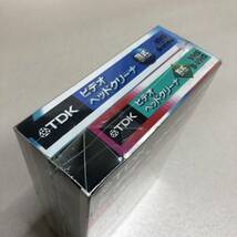 【未開封 TDK VHS/S-VHS ビデオ ヘッドクリーナー 湿式 乾式 Wケア TD K-THC2A Made In Japan 日本製】_画像3