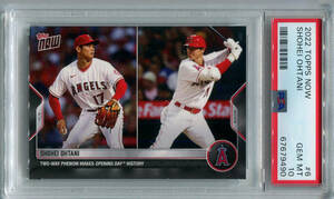 2022 Topps Now MLB Shohei Ohtani 6 大谷翔平 ベースカード PSA 10