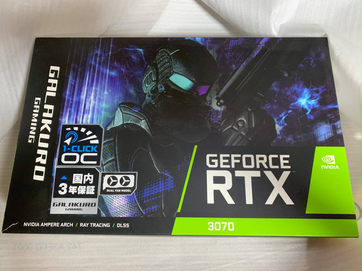 玄人志向 GALAKURO GAMING GG-RTX3070-E8GB/OC/DF2 [PCIExp 8GB