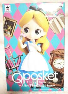 非売品*ディズニー*アリス*フィギュア*Qposket Disney Characters-Alice Thinking Time-