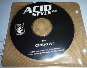 CDR163 CD-ROM SONIC FOUNDRY ACYD STYLE 2.0 for CREATIVE 