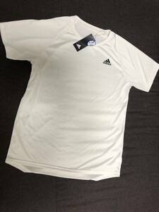 新品◆アディダス◆Tシャツ◆クルーネック◆Lサイズ◆ライトグレー◆吸汗速乾◆adidas