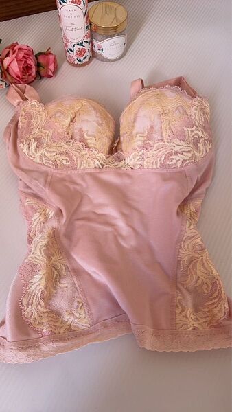 マルコE60 1/2カップロングブラジャー カーヴィシャス ローズゴールド MARUKO