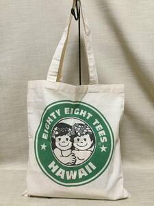  большая сумка 88 Tees EIGHTY EIGHT TEES HAWAI 88 чай z Гаваи покупка задний, покупки пакет, портфель, сумка 