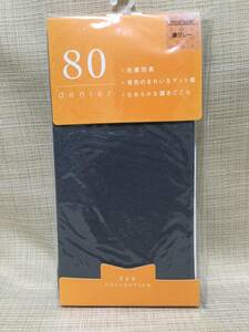 ストッキング M-L 濃グレー 80デニール 抗菌防臭 発色のきれいなマット感 なめらかな履きごこち ナイロン,ポリウレタン TSB COLLECTION