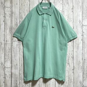 【人気アイテム】LACOSTE ラコステ 半袖 ポロシャツ サイズ5 ミントグリーン ワニ 23-176の画像2