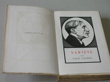 「ヴァリエテ」（1926年）●ポール・ヴァレリー 著●アルフレッド・ラトゥールの木版画による著者肖像●エディション番号付き650部の限定本_画像3