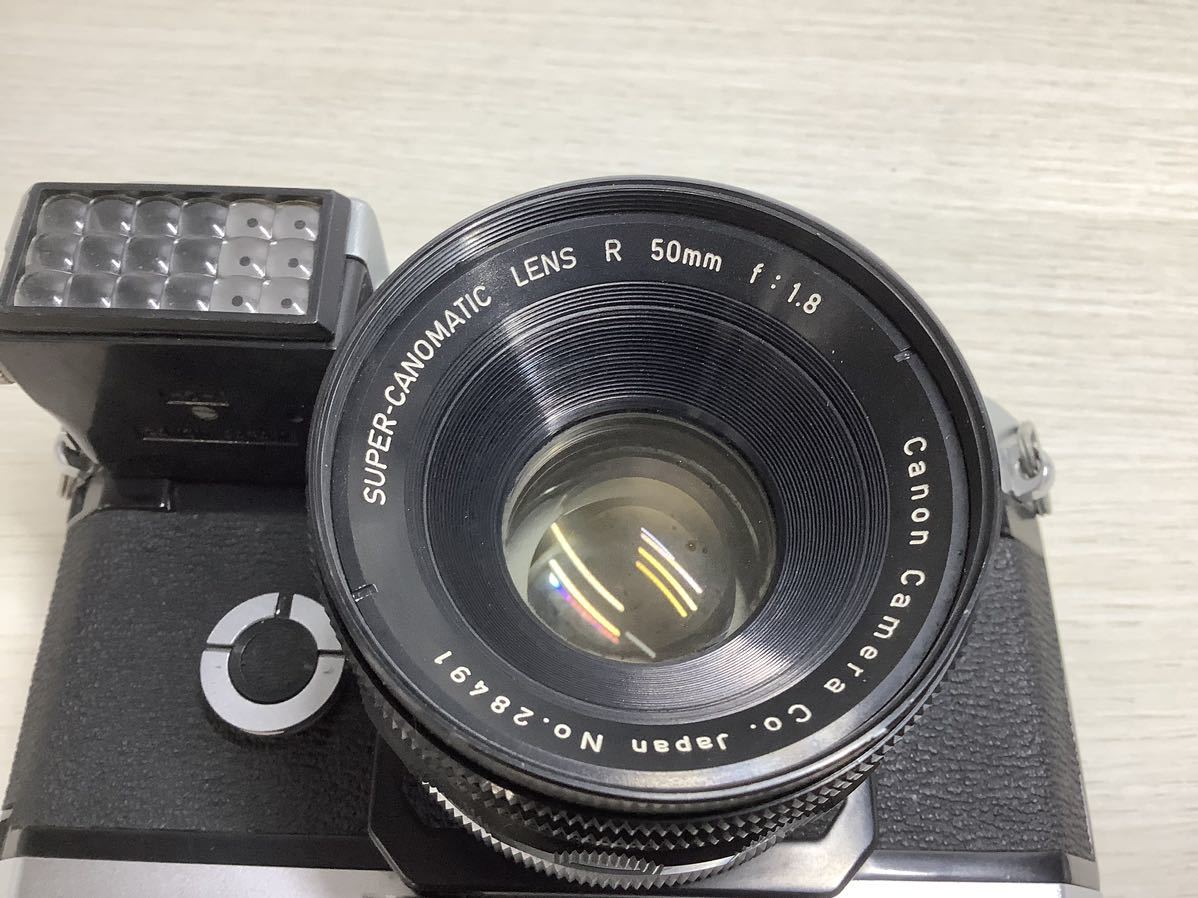 7Y4希少 Canon flex 一眼レフカメラ レンズ R 50mm f:1.8 SUPER