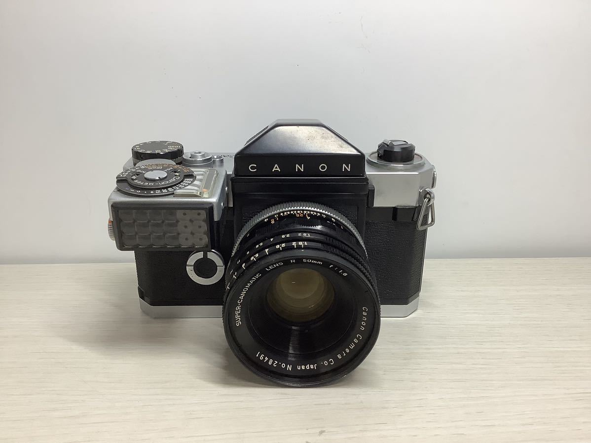 7Y4希少 Canon flex 一眼レフカメラ レンズ R 50mm f:1.8 SUPER