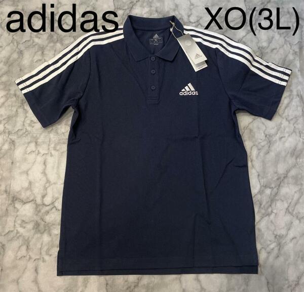 アディダス adidas ポロシャツ スポーツ ネイビー GK9100 新品　XO