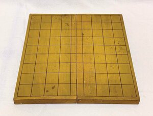 12439/ shogi record easy mobile goods carrying convenience piece less shogi folding wooden board game Showa Retro 