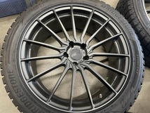 ☆BMW X3 ALPINA XD3等G01シリーズ用RAYS WALTZ FORGED A&N LR　BSスタッドレス中古4本セット！_画像3