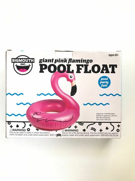 浮き輪　フラミンゴ　ピンク