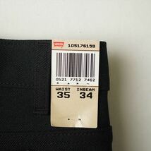 90s ビンテージ Levis リーバイス 517 10517-6519 スタプレ 黒 デッドストック 35/34 USA製_画像10