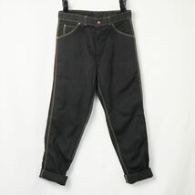 50s60s70s80s ビンテージ J.S.B JAMES DEAN'S PANTS ジェームスディーン コットンパンツ 黒 デッドストック 32_画像4