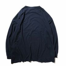 90's 00's ピューリタン クルーネック ロングスリーブ Tシャツ 長袖 (XL) 紺 無地 ロンＴ 90年代 00年代 旧タグ オールド PURITAN Y2K_画像2