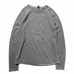 00's ギャップ GAP ヘビーウエイトコットン ラグラン Tシャツ 長袖 (L) 霜降り濃灰 ロンT 無地 00年代 旧タグ オールド 2003年 Y2K