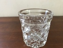 水入れ瓶とグラスセット　クリアプレスガラス　アンティーク　レア品_画像5
