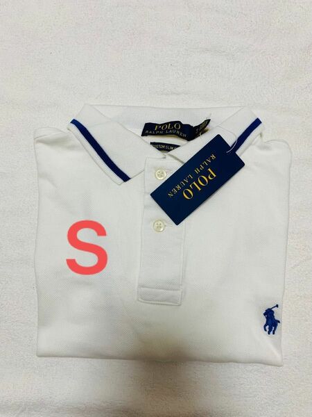 新品POLO Ralph LaurenカスタムスリムフィットS サイズポロシャツ