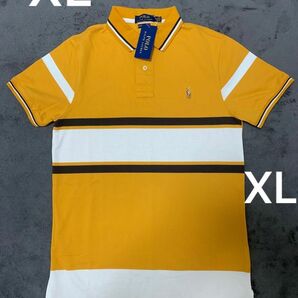 新品POLO Ralph Laurenカスタムスリムフィット XL サイズポロシャツアメリカで先日購入した日本未入新品未使用です。