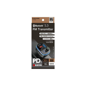 FM transmitter PD correspondence Bluetooth 20W Type-C 18W USB-A hands free telephone call in car ilmi music . possible to listen Tama electron TKTB28K