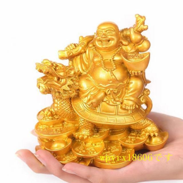 七福神布袋様龍亀布袋尊弥勒佛置物恵比寿幸運金運アップ風水財運財招商