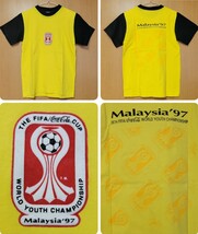 【レア】1997年アジアTシャツ2枚セット 半袖Tシャツ '97FIFACoca-ColaWorldYouth サッカー　football マレーシア U2Kids 香港返還記念 150_画像3