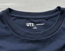 UNIQLO　ユニクロ　MINECLAFT マインクラフト　半袖Ｔシャツ　紺　１５０　綿１００％_画像3