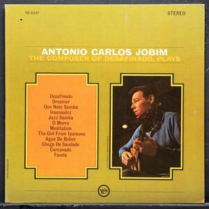 【米オリジナル】ANTONIO CARLOS JOBIM 美品 THE COMPOSER OF DESAFINADO PLAYS アントニオカルロスジョビン VERVE 名盤