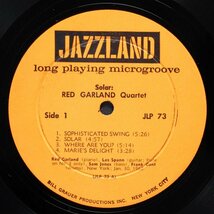 【米オリジナル】RED GARLAND 両溝あり MONO盤 SOLAR レッドガーランド JAZZLAND / LES SPANN / SAM JONES_画像3