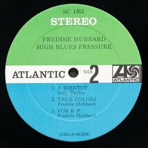 【米オリジナル】FREDDIE HUBBARD 美品 シュリンク付き HIGH BLUES PRESSURE フレディハバード ATLANTIC / BENNY MAUPIN / KENNY BARRON_画像5