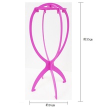 (送料無料) ウイッグハンガー スタンド 2個セット ピンク 簡単組み立て かつら 部分かつら 全頭かつら コスプレ ウィッグ 保管 _画像2
