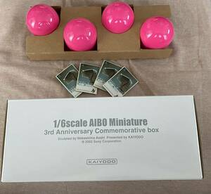 SONY アイボ フィギュア ◎ 海洋堂 1/6 AIBO Miniature 3rd Anniversary Commemorative BOX ◎ ミニチュア ペットロボット