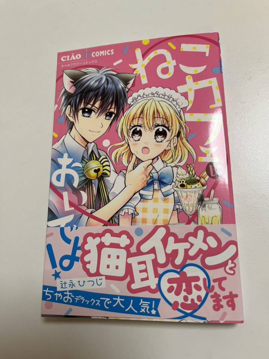 辻永ひつじ ねこカフェにおいでよ! イラスト入りサイン本 Autographed 繪簽名書, コミック, アニメグッズ, サイン, 直筆画