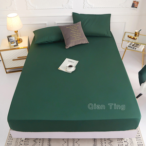  new commodity 1p polyester Fit seat mattress cover bed sheet green single double 