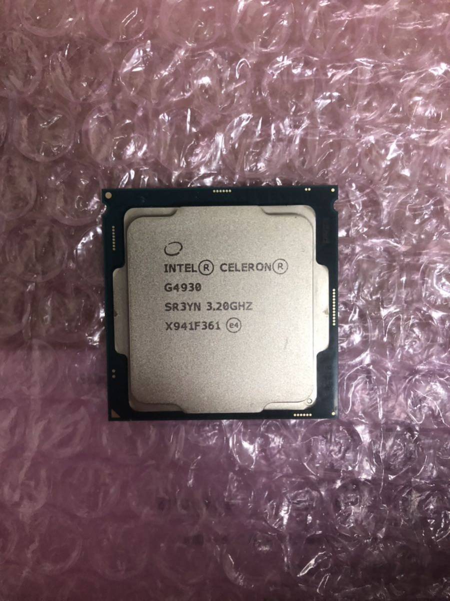 動作品Intel celeron G4930 3.20GHz LGA1151 インテルCPU 即時支払い