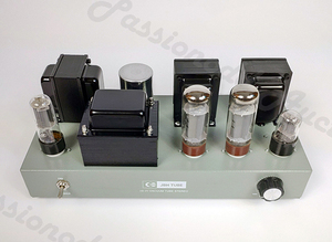  handmade!6N9P+EL34 series 4 lamp type single vacuum tube stereo power amplifier 