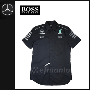 [ not for sale ] 2017 Mercedes AMG F1 team supplied goods black * shirt L HUGO BOSS* Hamilton botas Japan GP