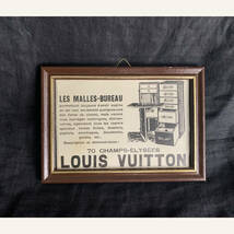フランス 1914年 LOUIS VUITTON ルイヴィトン LV 広告 雑誌 ポスター ワードローブ 旅行 モノグラム 骨董 ヴィンテージ アンティーク_画像1