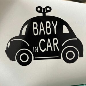 baby in car ステッカー 