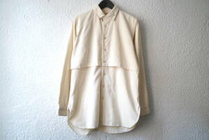 19AW LAYERED SHIRT レイヤード長袖シャツ / suzuki takayuki(スズキタカユキ)